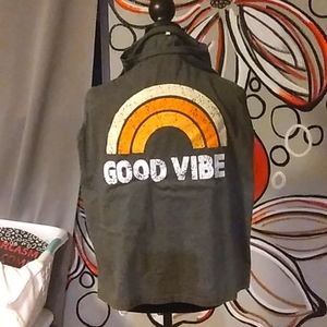 Large good vibe sleeveless tshirt
